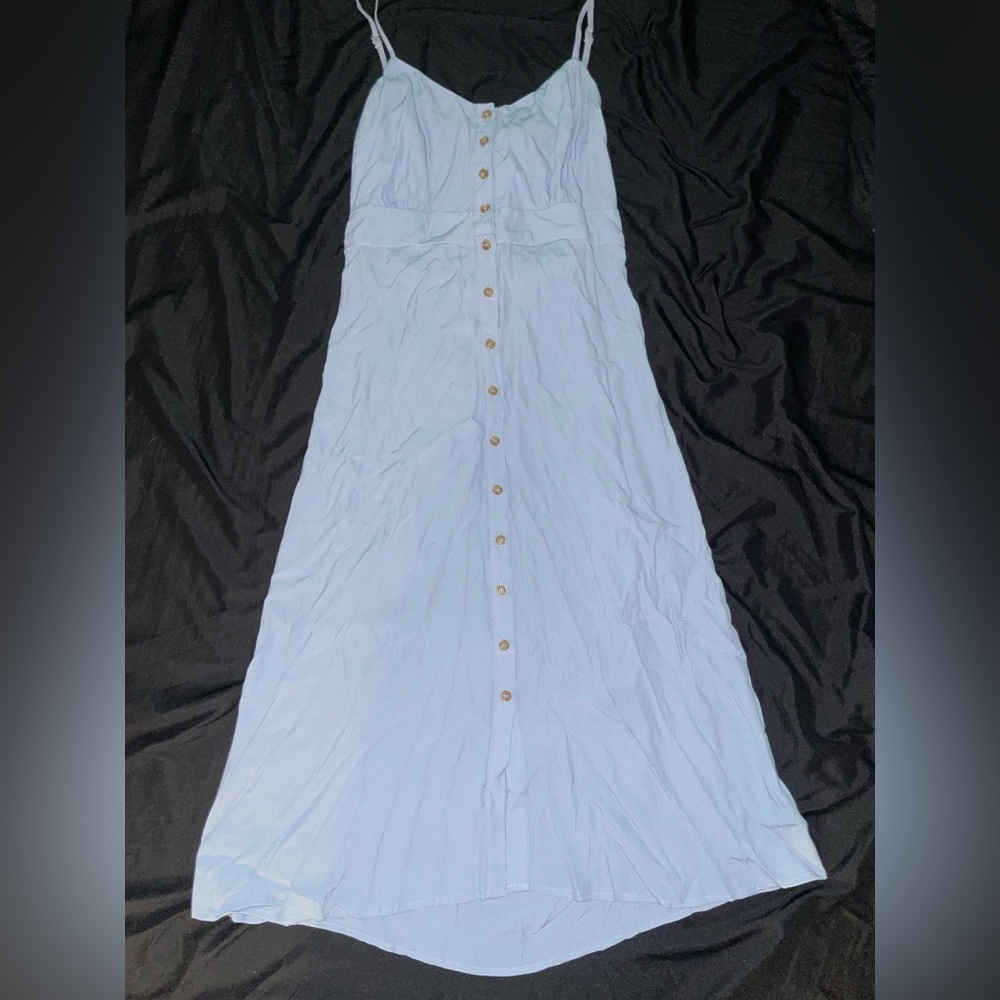 Blue midi dress